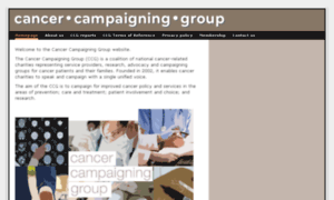Cancercampaigninggroup.org.uk thumbnail