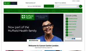 Cancercentrelondon.co.uk thumbnail