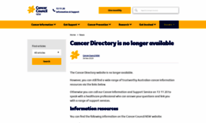 Cancerdirectory.com.au thumbnail