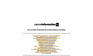 Cancerinformation.se thumbnail