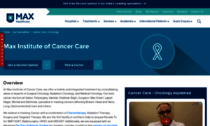 Cancerpedia.maxhealthcare.in thumbnail