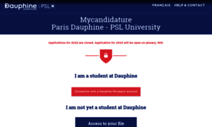 Candidatures.dauphine.fr thumbnail