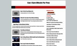 Caniearnbitcoinforfree.blogspot.com thumbnail