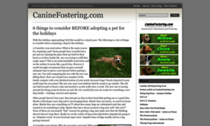 Caninefostering.com thumbnail