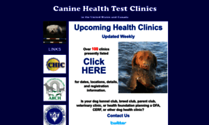 Caninehealthclinics.org thumbnail