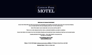 Cannonparkmotel.com.au thumbnail