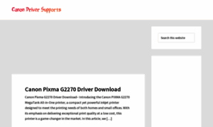 Canondriversupports.com thumbnail