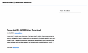 Canonusadrivers.com thumbnail