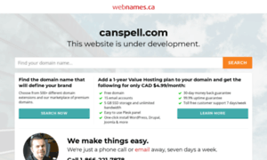 Canspell.com thumbnail