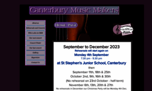 Canterburymusicmakers.co.uk thumbnail