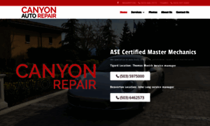 Canyonautorepair.com thumbnail