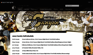 Canyonhighfootball.org thumbnail