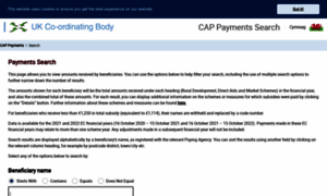 Cap-payments.defra.gov.uk thumbnail