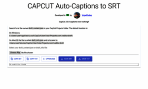 Capcut-srt-export.vogelcodes.com thumbnail