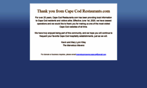 Capecodrestaurants.com thumbnail