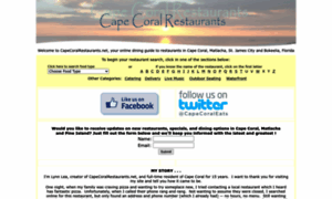 Capecoralrestaurants.net thumbnail