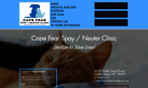 Capefearspayneuterclinic.com thumbnail