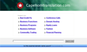 Capehorntranslation.com thumbnail