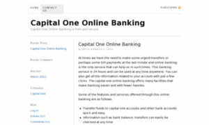 Capitaloneonlinebanking.org.uk thumbnail