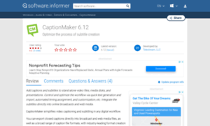 Captionmaker.software.informer.com thumbnail