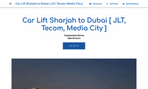 Car-lift-sharjah-to-dubai-jlt-tecom-media-city.business.site thumbnail