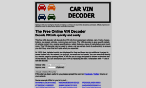 Car-vin-decoder.com thumbnail