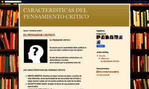 Caracteristicasdelpensamientocritico.blogspot.mx thumbnail