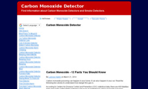 Carbonmonoxidedetector.org thumbnail