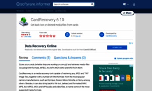 Cardrecovery.software.informer.com thumbnail