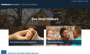 Careaboutchildcare.usu.edu thumbnail