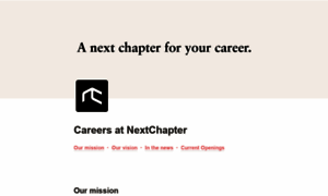 Career.tonextchapter.com thumbnail