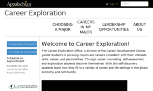 Careerexploration.appstate.edu thumbnail