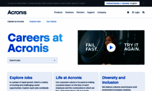 Careers.acronis.com thumbnail