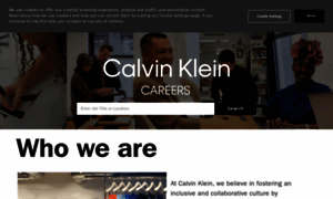 Careers.calvinklein.com thumbnail