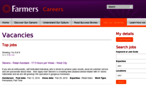Careers.farmers.co.nz thumbnail