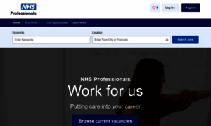 Careers.nhsprofessionals.nhs.uk thumbnail