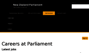 Careers.parliament.govt.nz thumbnail