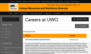 Careers.uwosh.edu thumbnail