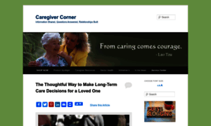 Caregivercorner.com thumbnail