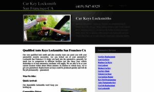 Carkey-locksmithsanfrancisco.com thumbnail