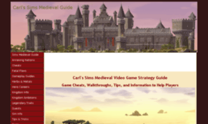 Carls-sims-medieval-guide.com thumbnail