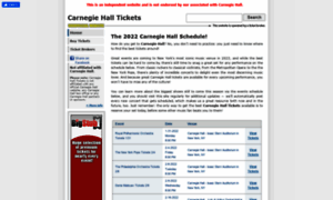 Carnegiehalltickets.net thumbnail