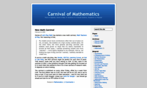 Carnivalofmathematics.wordpress.com thumbnail