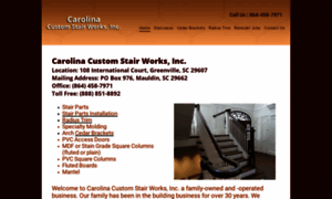 Carolinacustomstairworks.com thumbnail