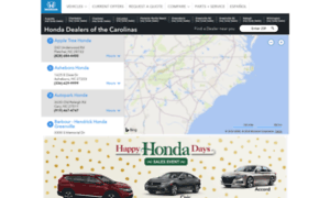 Carolinahondadealersgreenvillenc.com thumbnail