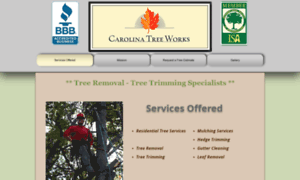 Carolinatreeworks.com thumbnail