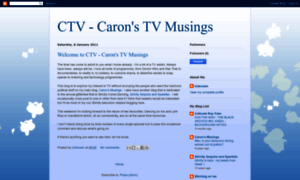 Carons-tv-musings.blogspot.com thumbnail