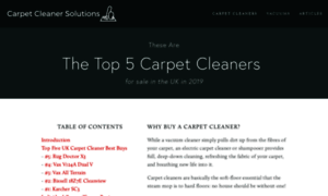 Carpetcleaner.solutions thumbnail