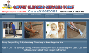 Carpetcleaningservicestoday.com thumbnail