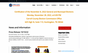 Carrollcountytnelections.com thumbnail